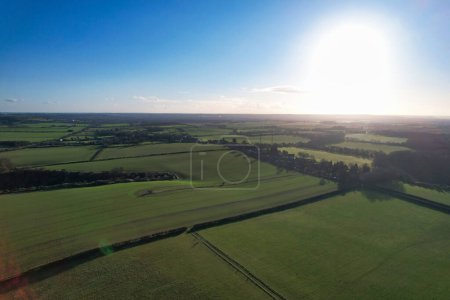 Photo for Gorgeous Aerial view of British Landscape and Countryside of England - Royalty Free Image