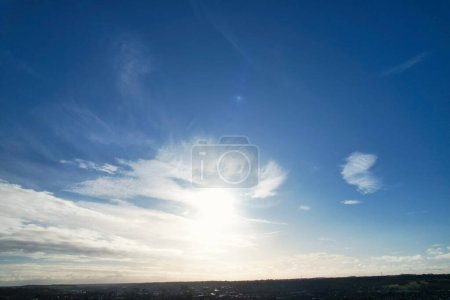 Photo for High Angle view of Clouds over Blue Sky - Royalty Free Image