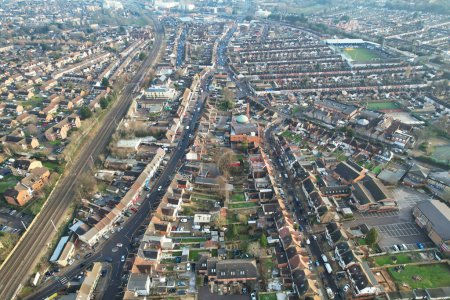 Foto de Vista aérea de Bury Park, Luton, Inglaterra - Imagen libre de derechos