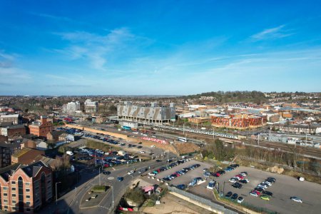 Photo for Aerial view of Luton City During at Sunny Day - Royalty Free Image