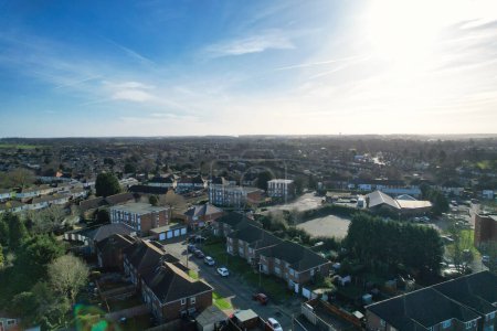 Photo for Aerial view of Luton City During at Sunny Day - Royalty Free Image