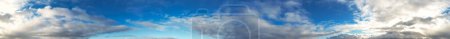 Photo for Panoramic View of Dramatic Clouds In Blue Sky - Royalty Free Image