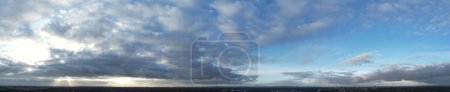 Photo for Panoramic view of beautiful sunset clouds over horizon - Royalty Free Image