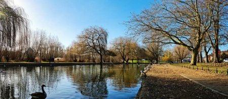 Foto de Vista panorámica del parque público en Bedford - Imagen libre de derechos