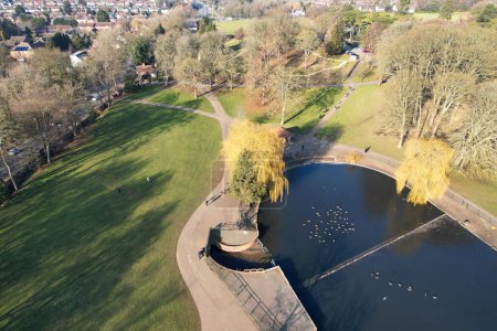 Photo for Aerial View of Wardown Public Park - Royalty Free Image