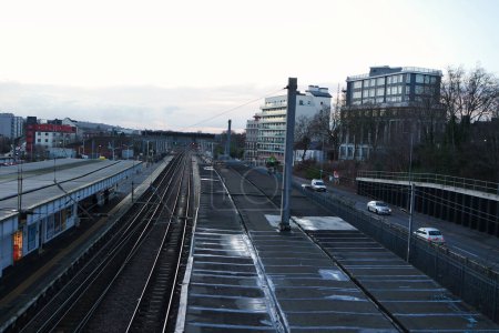 Foto de City Centre and Central Railway Station of Luton Ciudad de Inglaterra Reino Unido - Imagen libre de derechos