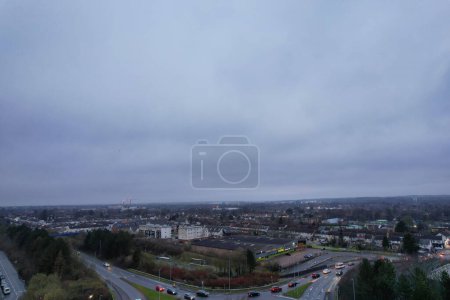 Photo for Aerial City View During Sunset - Royalty Free Image
