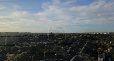 Photo for Aerial View of Huntingdon city England England Great Britain - Royalty Free Image