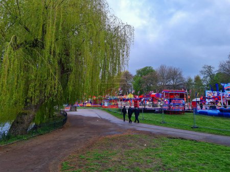 Photo for Eid Funfair at Wardown Public Park of Luton England Great Britain - Royalty Free Image