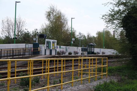 Low Angle view of Stewartby Railway Station of England