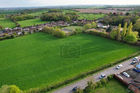 Photo for Streatley Village, England, United Kingdom - May 2, 2023: Panoramic Landscape of English countryside - Royalty Free Image