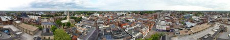 Photo for BEDFORD, ENGLAND, UK - 28 MAY, 2023:  Aerial panoramic view of Bedford town - Royalty Free Image