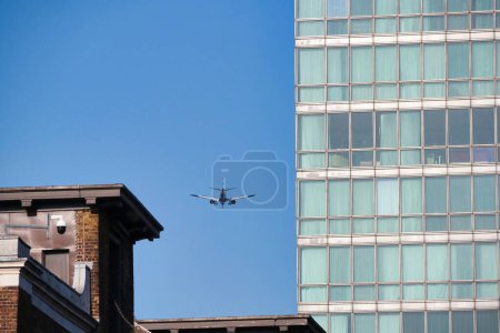 Photo for London, England, United Kingdom - June 8, 2023: Buildings at Canary Wharf in Central London - Royalty Free Image