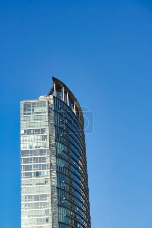 Photo for Low Angle View of Canary Wharf Central London City with Tall Buildings, Road, People at Most Expensive Area of London City of England UK. The Footage Was Captured on June 08th, 2023 During Sunny Day. - Royalty Free Image