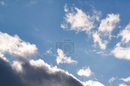 Photo for White fluffy clouds on the blue sky background - Royalty Free Image