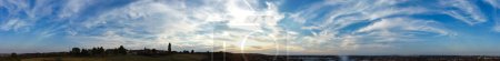 Foto de Vista panorámica más hermosa del cielo y las nubes dramáticas sobre la ciudad de Luton de Inglaterra Reino Unido durante la puesta del sol. - Imagen libre de derechos