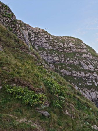 Téléchargez les photos : Belle vue paysage des collines de Durdle Door Beach et de l'océan d'Angleterre Royaume-Uni. Image prise le 9 septembre 2023 - en image libre de droit