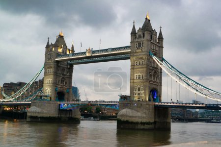 Photo for Low Angle View of Buildings at River Thames and London Bridge, Central London City of England Great Britain. The Footage Was Captured on 18-June-2023 - Royalty Free Image