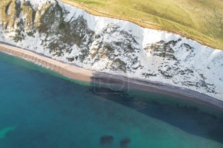 Photo for Most Beautiful High Angle View of British Landscape and Sea View of Durdle Door Beach of England Great Britain, UK. Footage Was captured with Drone's camera on September 9th, 2023. (Durdle Dor) - Royalty Free Image