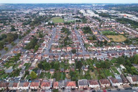 Photo for Aerial View of Luton City Farley Hills, England UK September 7th, 2023 - Royalty Free Image