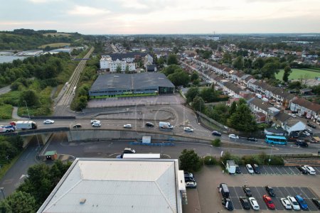 Foto de Vista aérea de Luton City Farley Hills, Inglaterra 7 de septiembre de 2023 - Imagen libre de derechos