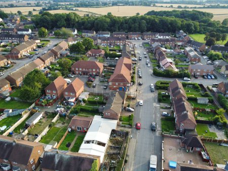 Photo for Aerial View of Luton City Farley Hills, England UK September 7th, 2023 - Royalty Free Image