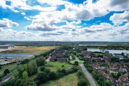 Photo for Aerial Milton Keynes City of England 21-8-23 - Royalty Free Image