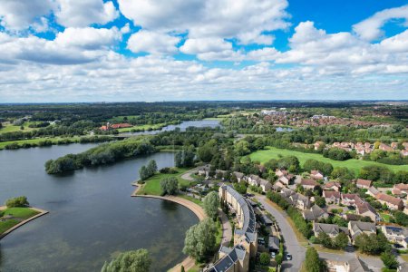 Photo for Aerial Milton Keynes City of England 21-8-23 - Royalty Free Image