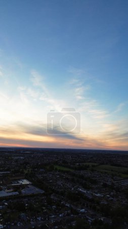 Photo for Luton City and Motorways During Sunset. Image Captured on October 15th, 2023 - Royalty Free Image
