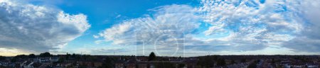 Photo for Beautiful sky and Dramatic Clouds During Sunset over Luton, England UK. Image Captured on August 25th, 2023 - Royalty Free Image