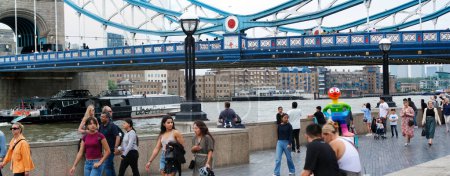 Téléchargez les photos : Vue panoramique du pont de Londres et de la Tamise au centre de Londres City of England Grande-Bretagne, Royaume-Uni. Image prise le 18 juin 2023 - en image libre de droit