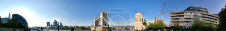 Photo for Tower Bridge River Thames at Central London City of England UK. Was Captured on June 6th, 2023 - Royalty Free Image
