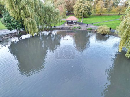 Photo for High Angle view of Wardown Public Park of Luton City, England UK. Image Captured on November 1st, 2023 - Royalty Free Image