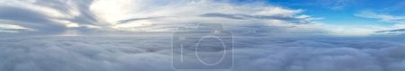 Photo for Panoramic view of colorful clouds in morning sky - Royalty Free Image