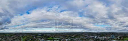 Photo for Sky and Clouds over Hemel Hempstead Town of England Great Britain, UK. Was Captured on November 5th, 2023 - Royalty Free Image