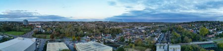 Photo for Aerial View of Industrial Estate at Hemel Hempstead Town of England Great Britain, UK. Was Captured on November 5th, 2023 - Royalty Free Image