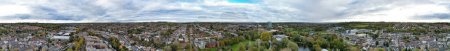 Photo for Aerial View of Hemel Hempstead Town of England Great Britain, UK. Captured on November 5th, 2023 During Strong and Cold Winds - Royalty Free Image