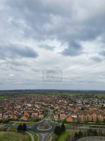 Téléchargez les photos : Vue Aérienne de Central Hatfield City of England, Grande-Bretagne. 9 mars 2024 - en image libre de droit