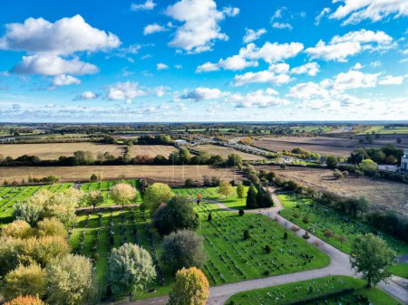 Aerial View of Countryside of Hemel Hempstead Town of England. UK