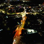 Illuminated Leighton Buzzard Town of England During Night. England United Kingdom, March 29th, 2024
