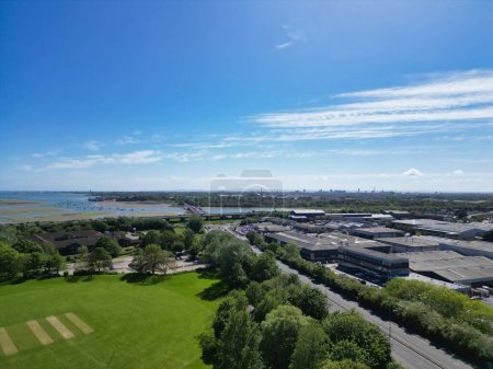 Luftaufnahme von Portsmouth City Centre, England Vereinigtes Königreich. 15. Mai 2024