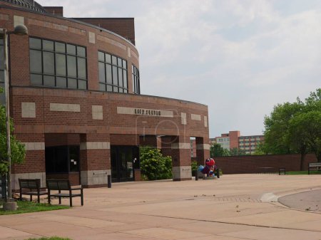 Téléchargez les photos : Lawrence, Kansas - 17 juillet 2023 : Lied Center of Kansas - University of Kansas - KU Performing Arts Center - en image libre de droit