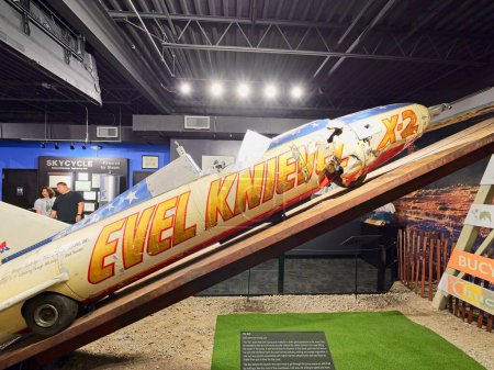 Téléchargez les photos : Topeka, Kansas - 22 juillet 2023 : Evel Knievel Museum in Topeka, KS - en image libre de droit