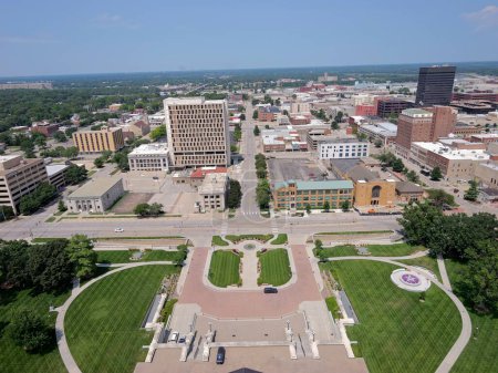 Foto de Topeka, Kansas - 22 de julio de 2023: Capitolio del Estado en Topeka, KS - Imagen libre de derechos