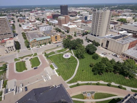 Foto de Topeka, Kansas - 22 de julio de 2023: Capitolio del Estado en Topeka, KS - Imagen libre de derechos
