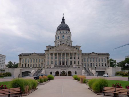 Photo for Topeka, Kansas - July 22, 2023: State Capitol in Topeka, KS - Royalty Free Image