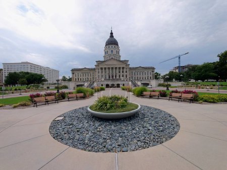 Photo for Topeka, Kansas - July 22, 2023: State Capitol in Topeka, KS - Royalty Free Image