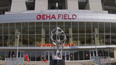 Photo for Kansas City, Missouri - December 28, 2023: GEHA Field at Arrowhead Stadium - KC Chiefs Football - Royalty Free Image