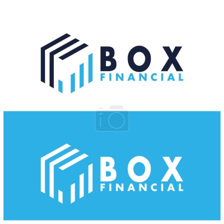 Photo for Box finance icon vector illustration template design - Royalty Free Image