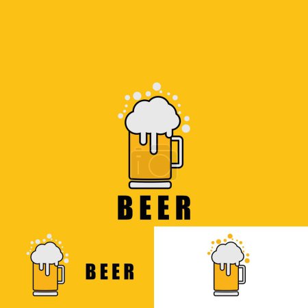 Photo for Beer icon vector illustration template design - Royalty Free Image